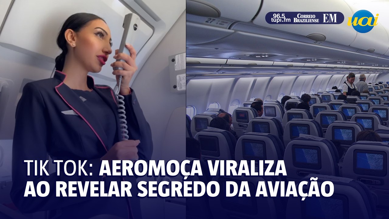 Aeromoça viraliza ao revelar porque cumprimenta passageiros antes do voo
