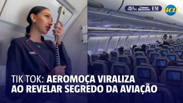 Aeromoça viraliza ao revelar porque cumprimenta passageiros antes do voo
