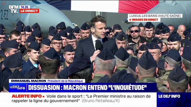 Nous savons ce qu'être occupé signifie : Emmanuel Macron s'exprime sur la guerre en Ukraine depuis la base aérienne de Luxeuil