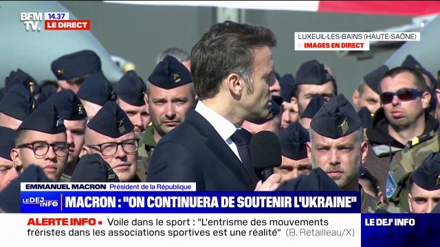 L'armée française est à coup sûr l'armée la plus efficace du continent , affirme Emmanuel Macron