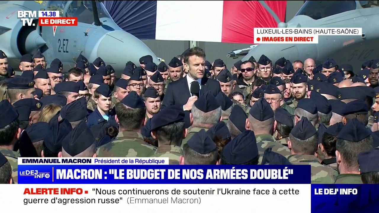 "L'armée de l'Air et de l'Espace bénéficiera de davantage de commandes de Rafale", annonce Emmanuel Macron