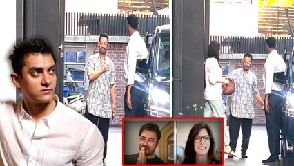Aamir khan: अपनी तीसरी GF Gauri Spratt के साथ Spot हुए आमिर, Papz की बातों से करने लगे Blush!
