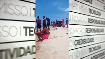 b'Adolescente morre afogado em praia de Santara9m'