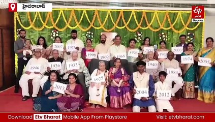 సెంచరీ కొట్టిన తాత - నాలుగో జనరేషన్​తో కన్నుల పండువగా బర్త్ ​డే సెలబ్రేషన్స్