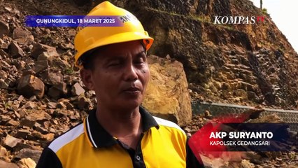 Jalur Clongop Gunungkidul Longsor, Begini Kondisinya