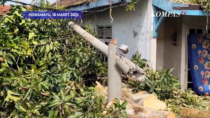 Indramayu Diterjang Puting Beliung, Warga: Saya Berlindung di Kolong Meja