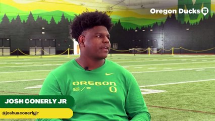 Oregon Ducks Pro Day: Projected First Round Pick Josh Conerly Jr Discusses NFL Draft