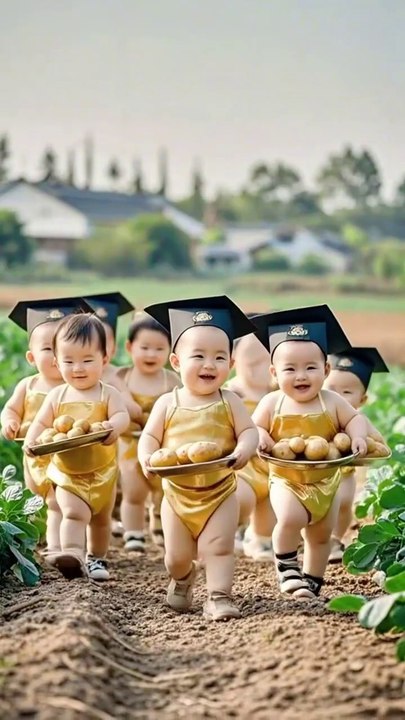 A group of cute graduate babies enjoying together looks adorable!
