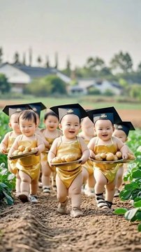 A group of cute graduate babies enjoying together looks adorable!
