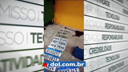 b'Placas encontradas depois da chuva em Bela9m'