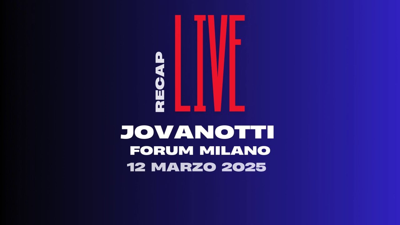 RECAP LIVE - JOVANOTTI
