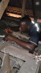 Man Receives Electric Shock While Lying on Roof During Work