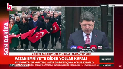 Gözaltılar sonrası Bakan Tunç'tan ilk açıklama: Savunmanın yapılacağı yer sokaklar değil