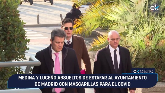 Medina y Luceño absueltos de estafar al Ayuntamiento de Madrid con mascarillas para el Covid