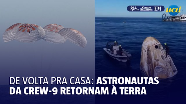 Astronautas retornam à terra após 9 meses 'presos' no espaço