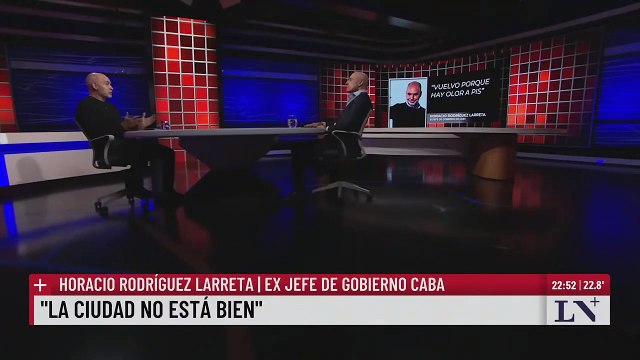 Horacio Rodríguez Larreta: “hay olor a pis”