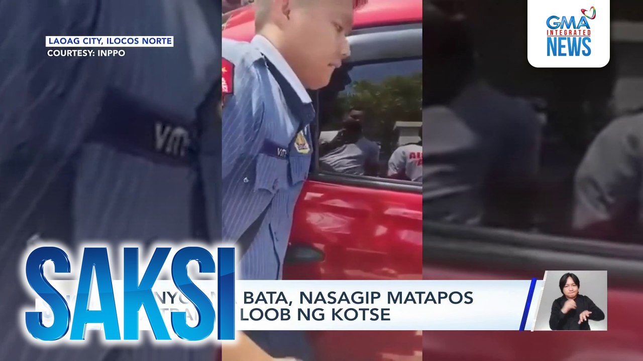 2-anyos na bata, nasagip matapos ma-trap sa loob ng kotse | Saksi