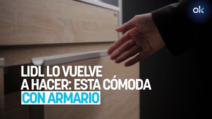 LIDL lo vuelve a hacer: esta cómoda con armario y tres cajones es la clave del orden en casa