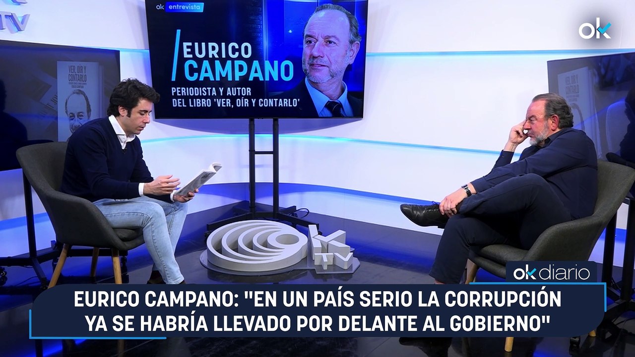 Eurico Campano: "En un país serio la corrupción ya se habría llevado por delante al Gobierno"