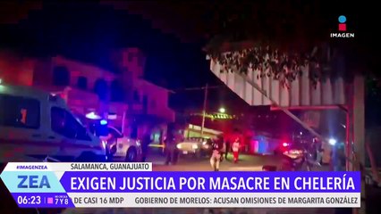 Exigen justicia para los 7 hombres asesinados en Salamanca, Guanajuato