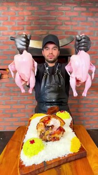 Iranian Stuffed Chicken – crispy outside, juicy inside!🇮🇷🐔🍗🔥#chicken #cooking #recipes #shorts