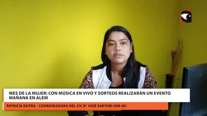 Mes de la mujer: con música en vivo y sorteos realizarán un evento mañana en Alem