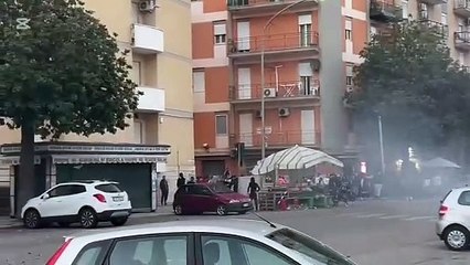 Vampe di San Giuseppe, scontri vicino all'ospedale Civico