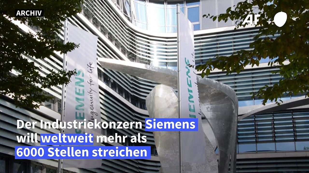 Siemens will weltweit mehr als 6000 Stellen streichen