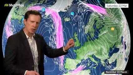 Met Office 14 day weather outlook 18/03/2025