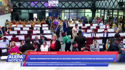b'Alepa Notadcias 07 - Entrega da medalha Isa Cunha no dia internacional da Mulher'