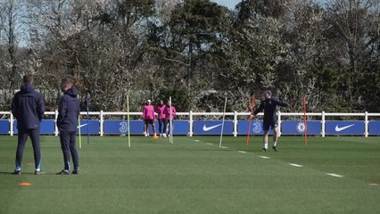 Chelsea women train ahead of Champions League trip trip to Manchester City