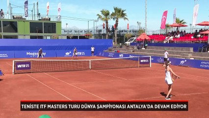 Teniste ITF Masters Turu Dünya Şampiyonası heyecanı Antalya'da devam ediyor