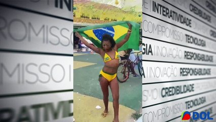 b'Leona convida para o jogo do Brasil no bairro do Jurunas'