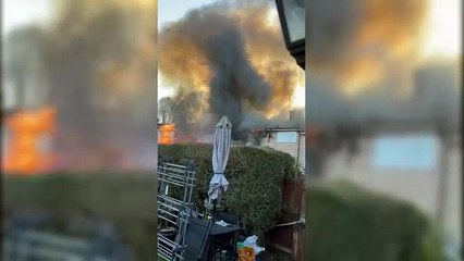 WATCH: Firefighters called to house blaze in Bury St Edmunds