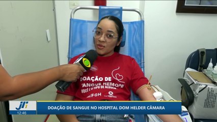 Doação de sangue no Hospital Dom Helder Câmara