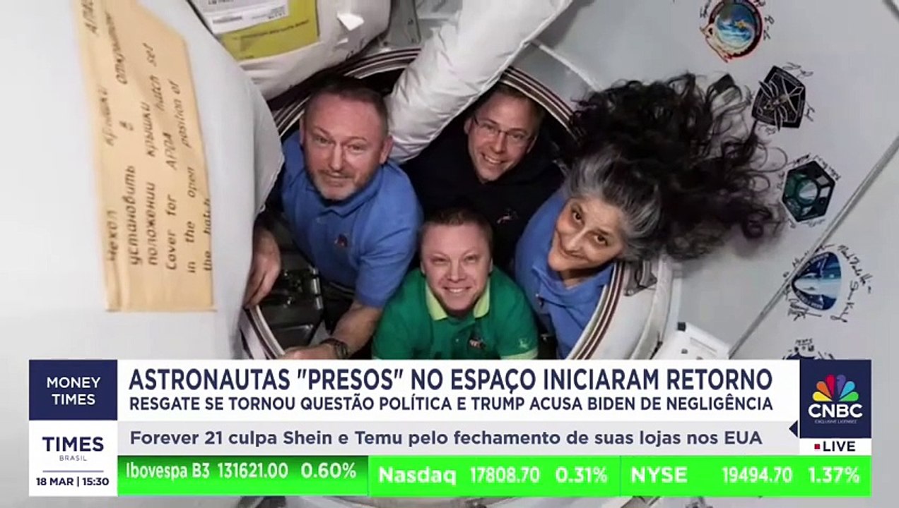 Astronautas retornam à Terra após nove meses presos no espaço