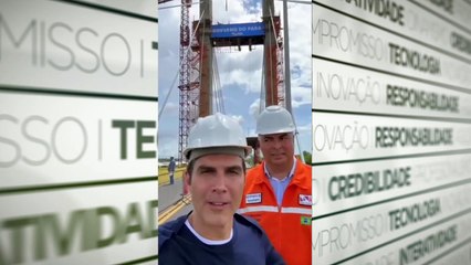 b'Helder vistoria ponte do Outeiro'