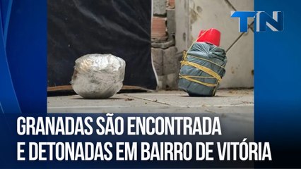 Granadas são encontradas e detonadas em bairro de Vitória