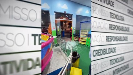 b'Tentativa e assalto em buffet infantil'