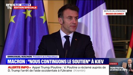 Guerre en Ukraine: Emmanuel Macron souligne l'importance d'un "cessez-le-feu mesurable, vérifiable et pleinement respecté"