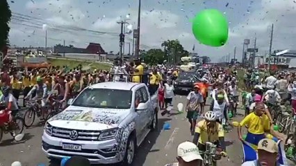 b'Procisso recebe homenagem no viaduto da BR-316'