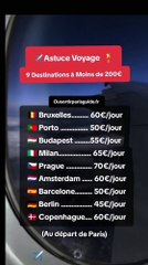 Astuces voyages pas cher
