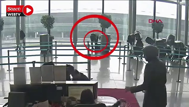 İstanbul Havalimanı’nda hırsızlık şüphelisi güvenlik kameraları sayesinde yakalandı