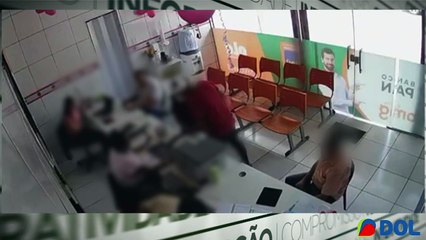 b'Bandidos roubam computadores de banco em Bela9m'