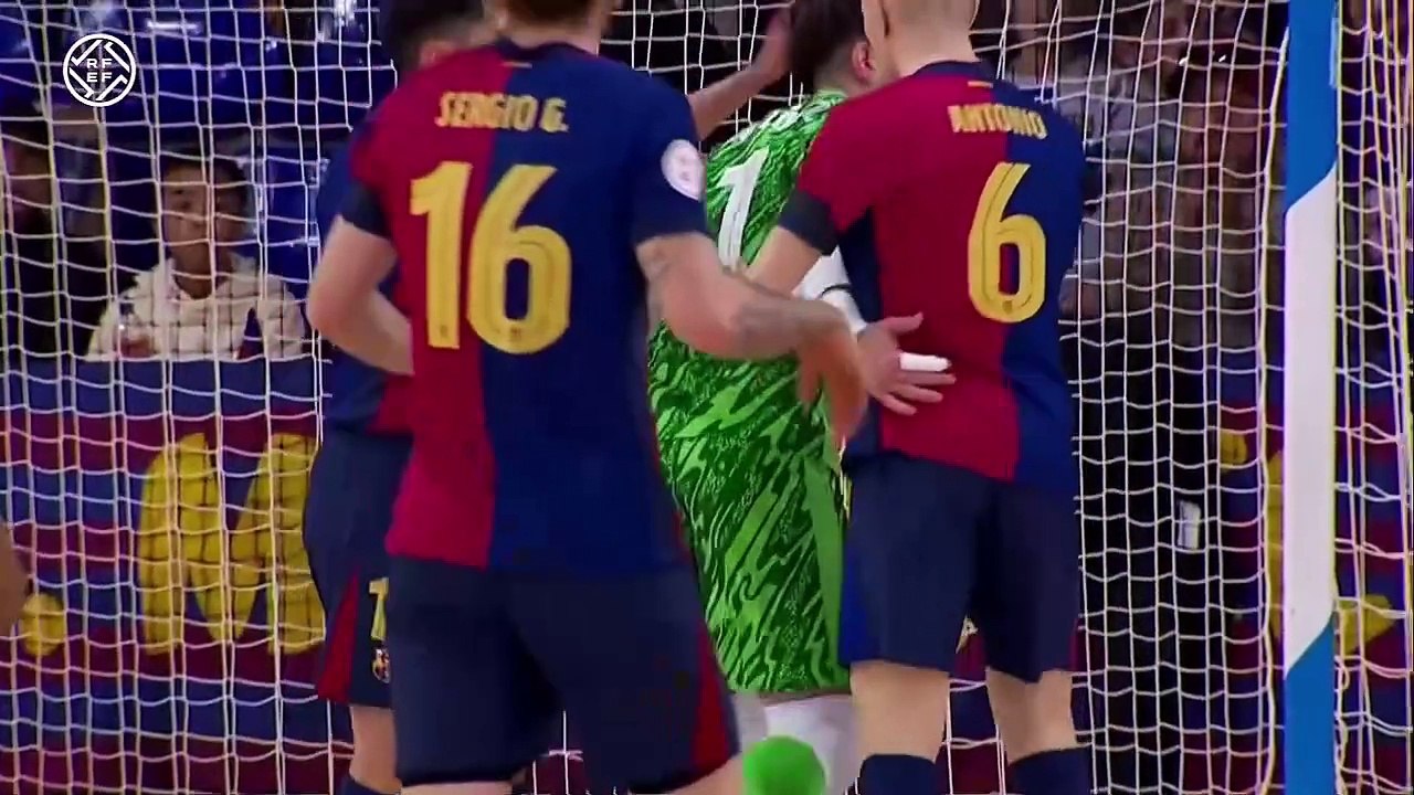 La exhibición de Antonio Pérez con el Barça de fútbol sala ante El Pozo Múrcia: dos golazos