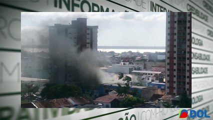 b'Academia pega fogo em Bela9m'