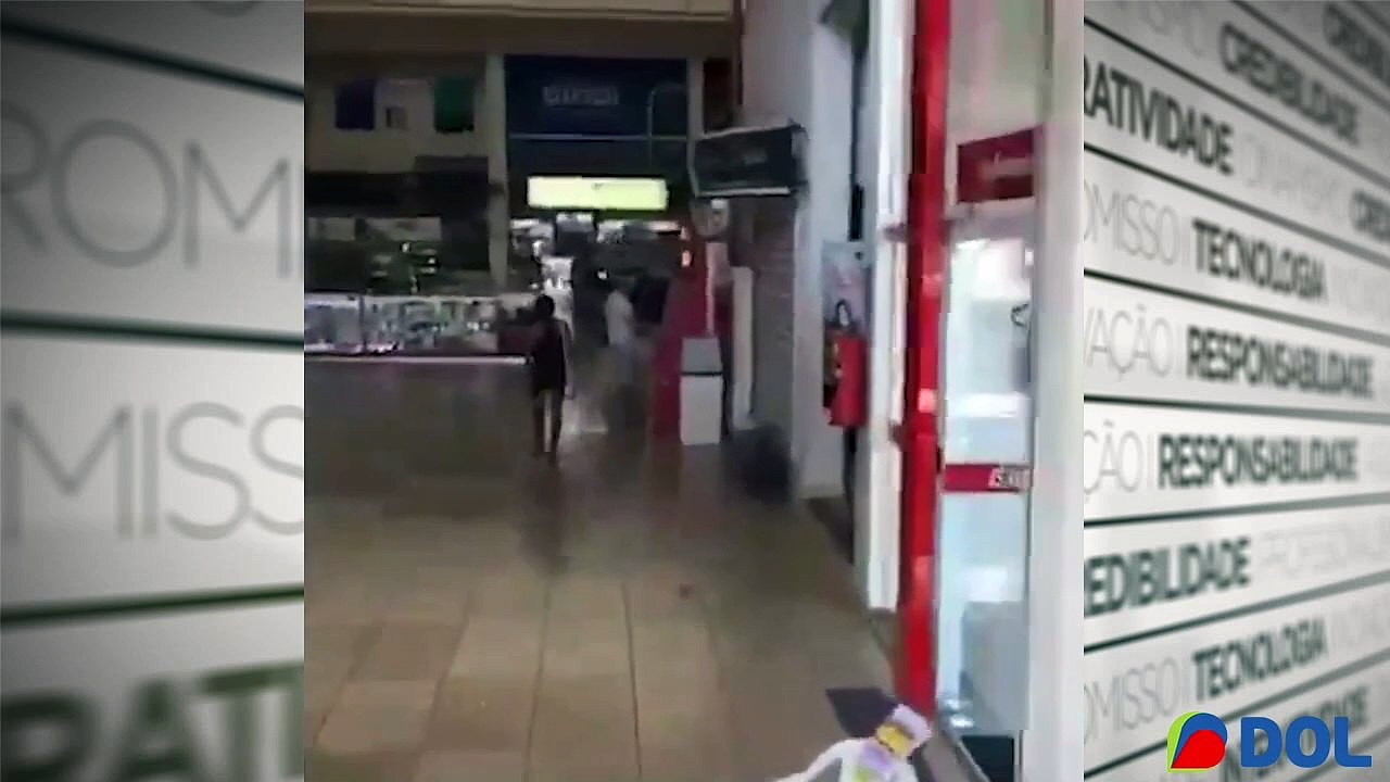 b'homem a9 flagrado passeando em burro dentro de shopping'