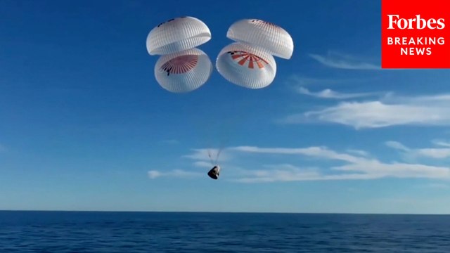 NASA Astronauts Stranded At ISS Splash Down In Return To Earth