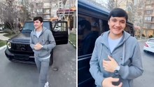 Bek Man City Abdukodar Khusanov menerima Mercedes-Benz G-Class setelah kembali ke Uzbekistan untuk tugas internasional