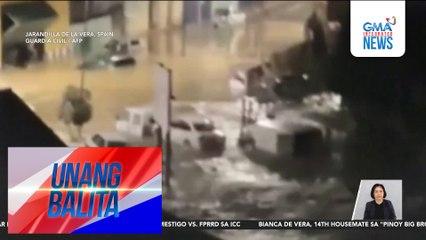 Matinding ulan, nagdulot ng pag-apaw ng dam at baha; ilang sasakyan, tinangay | Unang Balita